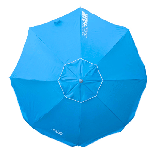 Aktive Guarda-sol de praia anti-vento 8 varetas 200 cm azul