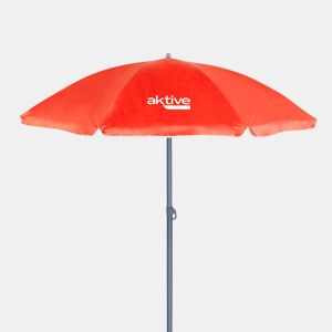 Guarda-sol Ø180 cm com mastro basculante e proteção UV50 vermelho Aktive