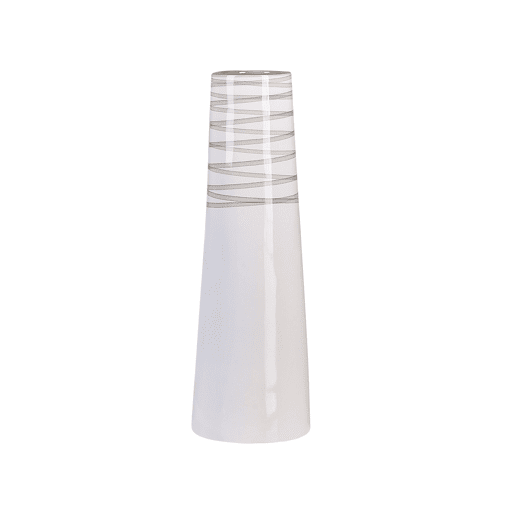 Jarro decorativo TARRAGONA Cerâmica 57 cm Branco