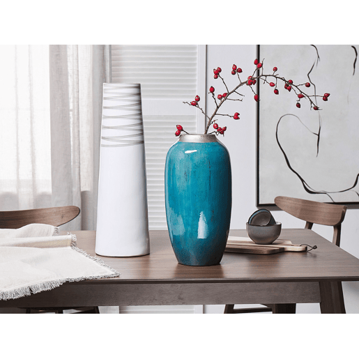 Jarro decorativo TARRAGONA Cerâmica 57 cm Branco