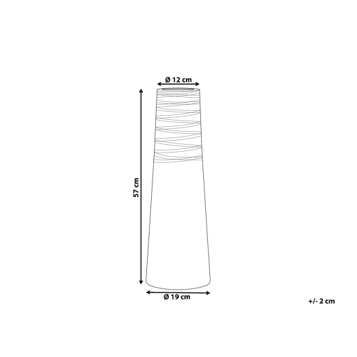 Jarro decorativo TARRAGONA Cerâmica 57 cm Branco