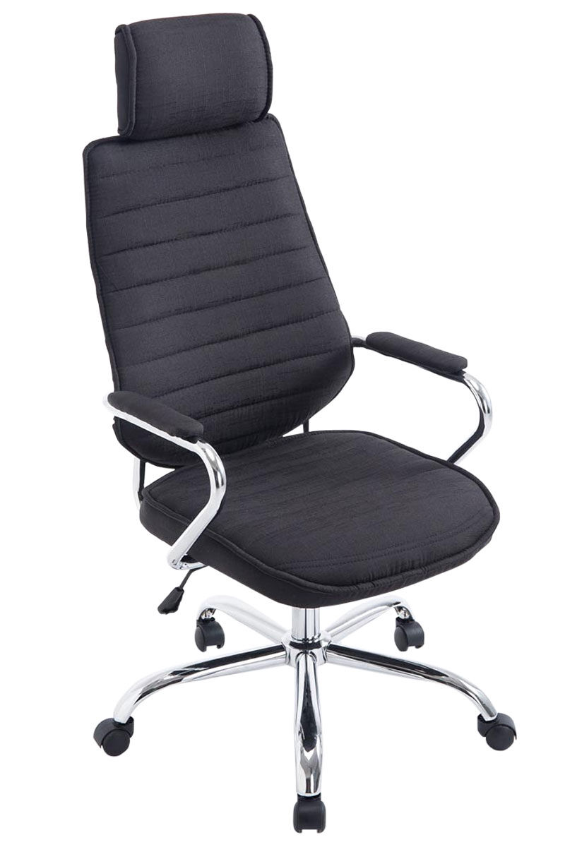 Silla de oficina rako asiento ergonómico y reposabrazos 60x67x117 cm color negro