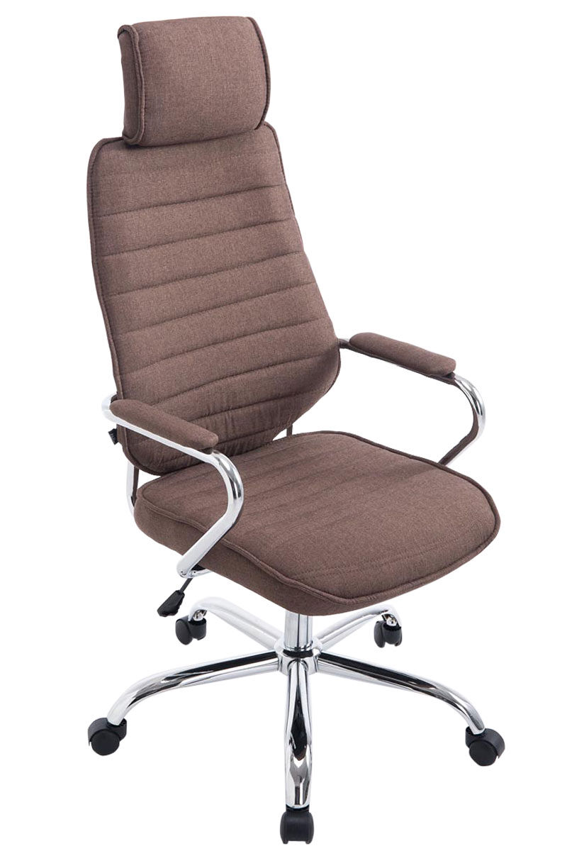 silla de oficina rako asiento ergonomico y reposabrazos 60x67x117 cm color marron