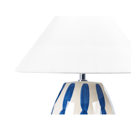 Candeeiro de mesa LUCHETTI CerĂ¢mica BrancoAzul Candeeiro de mesa LUCHETTI CerĂ¢mica BrancoAzul