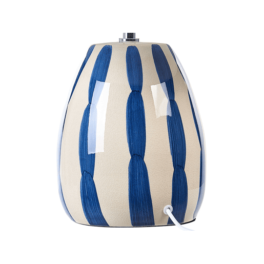 Candeeiro de mesa LUCHETTI CerĂ¢mica BrancoAzul Candeeiro de mesa LUCHETTI CerĂ¢mica BrancoAzul