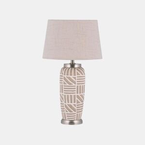 Candeeiro de mesa TRAISEN Cerâmica Creme