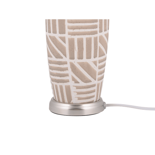 Candeeiro de mesa TRAISEN Cerâmica Creme