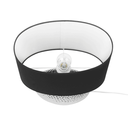 Candeeiro de mesa NASVA Cerâmica Prateado