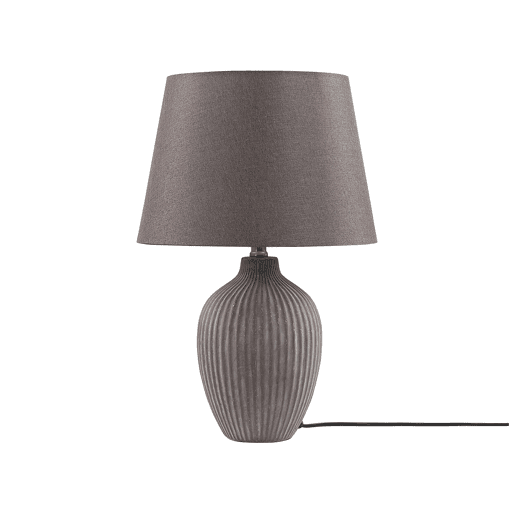 Candeeiro de mesa FERGUS Cerâmica Castanho
