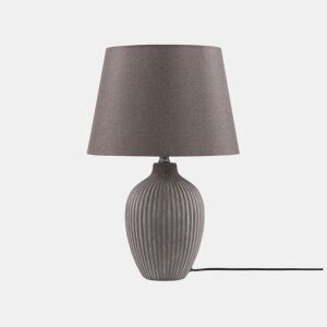 Candeeiro de mesa FERGUS Cerâmica Castanho