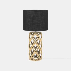 Candeeiro de mesa SELJA Cerâmica Dourado