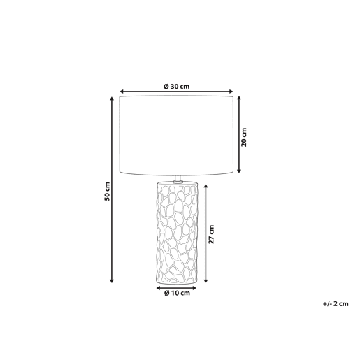 Candeeiro de mesa SANKURU Cerâmica Dourado