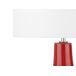 Beliani Lámpara de mesa TRIVERSA Beliani Lámpara de mesa TRIVERSA Rojo