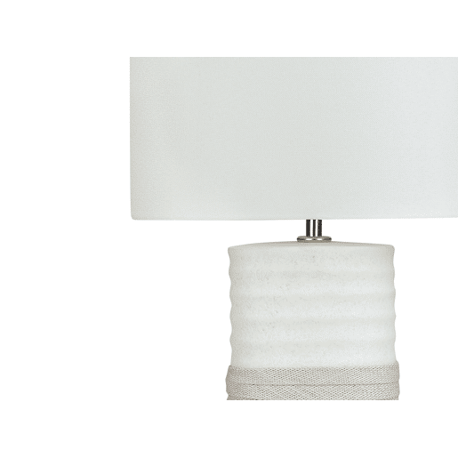 Candeeiro de mesa bege moderno Beliani NAVIA Candeeiro de mesa bege moderno Beliani NAVIA