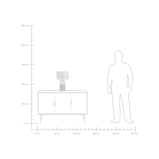Candeeiro de mesa bege moderno Beliani NAVIA Candeeiro de mesa bege moderno Beliani NAVIA