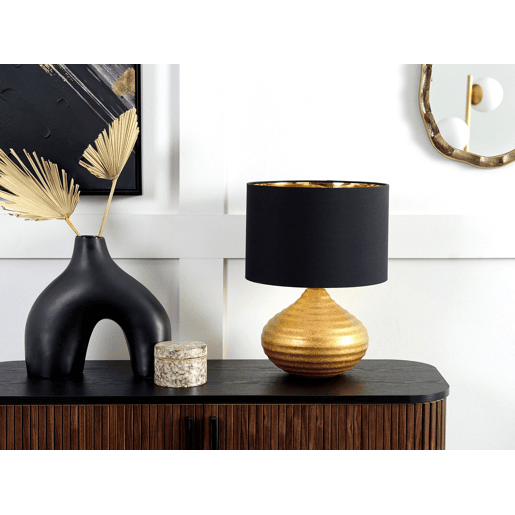 Candeeiro de mesa dourado 42 cm KUBAN