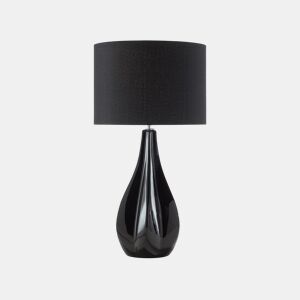 Candeeiro de mesa SANTEE Porcelana Preto