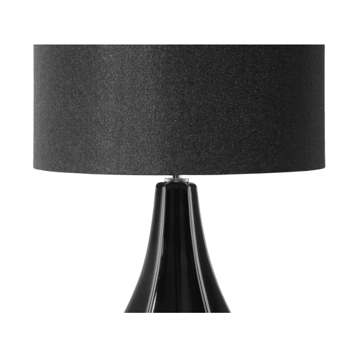 Candeeiro de mesa SANTEE Porcelana Preto