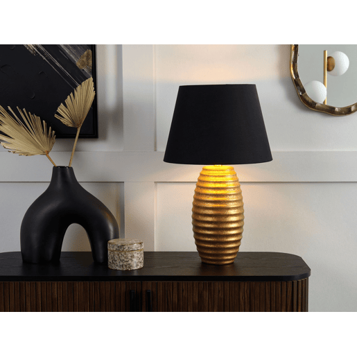 Candeeiro de mesa dourado EBRO 180x33x33 cm