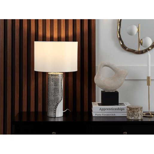 Candeeiro de mesa AIKEN Porcelana Branco