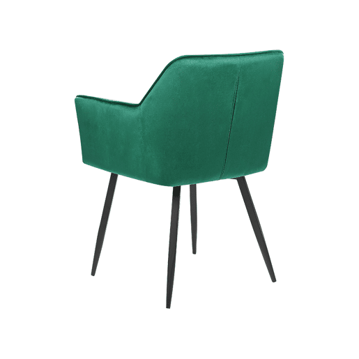 Conjunto de 2 cadeiras de jantar JASMIN Veludo Verde esmeralda