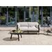 Beliani Sofá de jardín Aluminio ESPERIA Beliani Sofá de jardín Aluminio ESPERIA Gris Claro