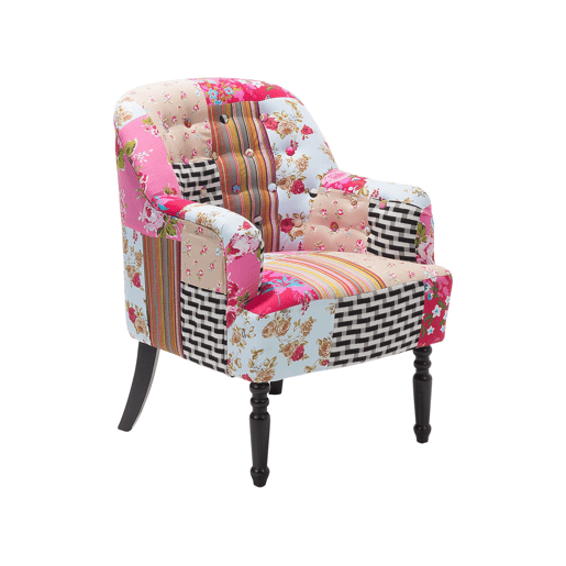 Poltrona MANDAL Tecido Rosa Poltrona MANDAL Tecido Rosa