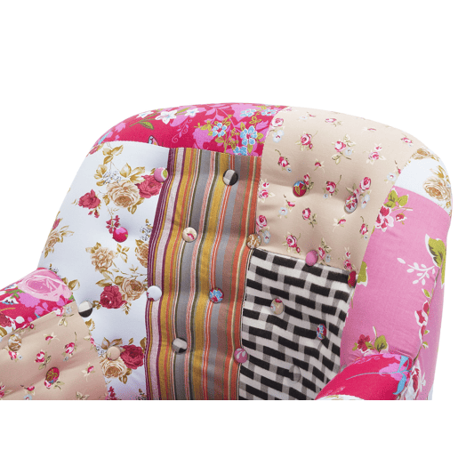Poltrona MANDAL Tecido Rosa Poltrona MANDAL Tecido Rosa