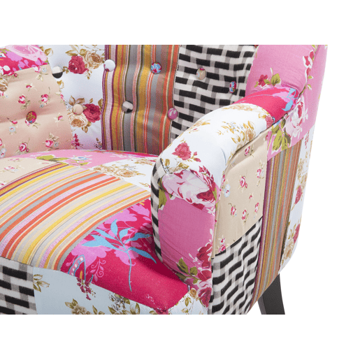 Poltrona MANDAL Tecido Rosa Poltrona MANDAL Tecido Rosa