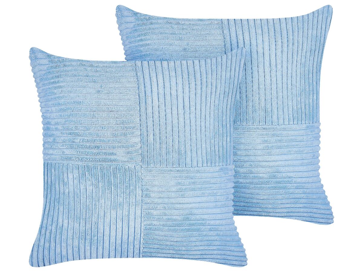 Beliani Cojín decorativo MILLET 43x43 Azul