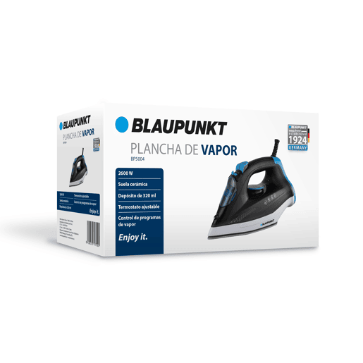 Ferro a vapor Blaupunkt 2600w base em cerâmica dep.320ml