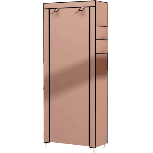 Sapateira de Tecido para Calçados com Porta Zip e Bolsos Laterais 160x88x30cm, 27 pares.
