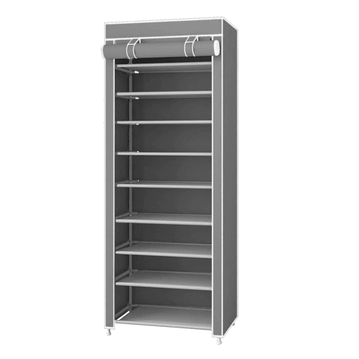 Sapateira de tecido com portas de correr 160x60x30 cm