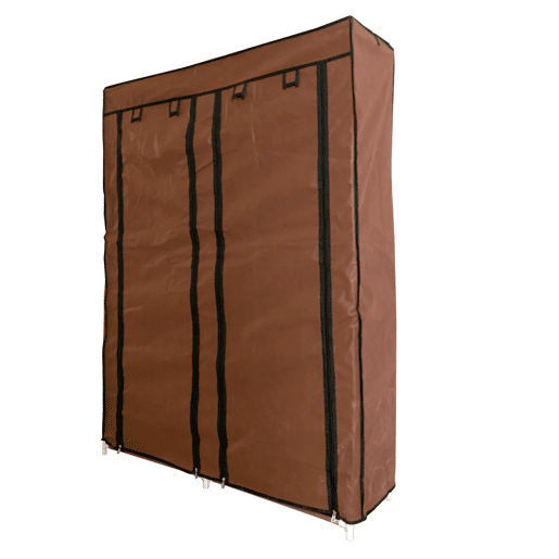 Sapateira Tecido para Calçados com 2 Portas com Zíper 125x92x28,5cm, 28 pares.