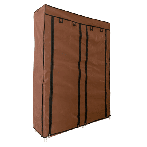 Sapateira Tecido para Calçados com 2 Portas com Zíper 125x92x28,5cm, 28 pares.