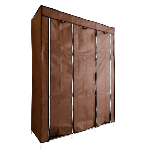 Armário Penteadeira Tecido Com Portas Zip e Bolsos Laterais Nyana Home Medidas 170x127x45cm Armário Penteadeira Tecido Com Portas Zip e Bolsos Laterais Nyana Home Medidas 170x127x45cm