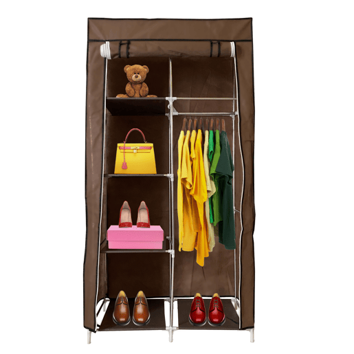 Armário Penteadeira Tecido Com Portas Zip e Bolsos Laterais Nyana Home Medidas 170x105x45cm