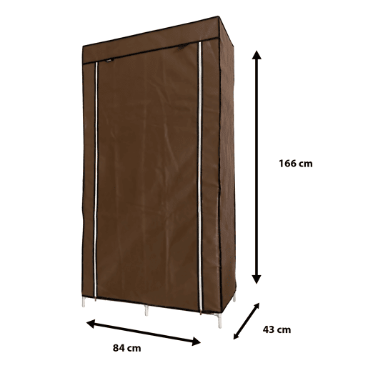 Armário Penteadeira Tecido Com Portas Zip e Bolsos Laterais Nyana Home Medidas 170x105x45cm