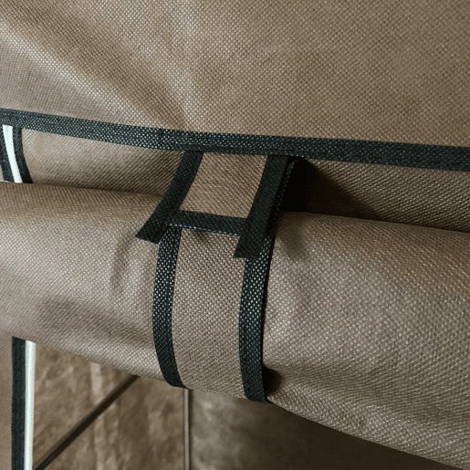 Armário Penteadeira Tecido Com Portas Zip e Bolsos Laterais Nyana Home Medidas 170x105x45cm
