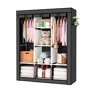 Armário Penteadeira Tecido Com Portas Zip e Bolsos Laterais Nyana Home Medidas 170x127x45cm