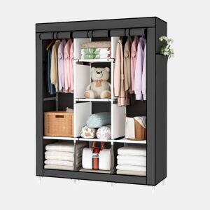 Armário Penteadeira Tecido Com Portas Zip e Bolsos Laterais Nyana Home Medidas 170x127x45cm