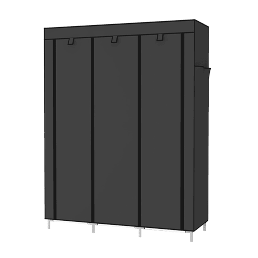 Armário Penteadeira Tecido Com Portas Zip e Bolsos Laterais Nyana Home Medidas 170x127x45cm Armário Penteadeira Tecido Com Portas Zip e Bolsos Laterais Nyana Home Medidas 170x127x45cm