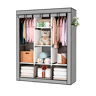 Armário Penteadeira Tecido Com Portas Zip e Bolsos Laterais Nyana Home Medidas 170x127x45cm