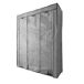 Armario Vestidor Tela Con Puertas Cremallera Nyana Home Armario Vestidor Tela Con Puertas Cremallera Nyana Home Gris