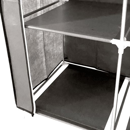 Armário Penteadeira Tecido Com Portas Zip Nyana Home Mede 170x130x45cm