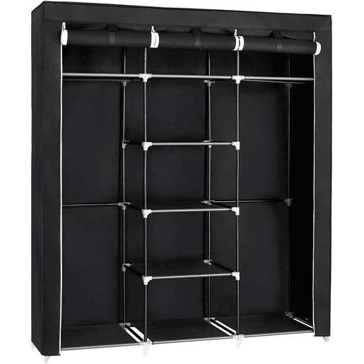 Guarda-roupa Tecido Nyana Home 170x150x45cm, 3 portas, 7 furos, 1 guarda-roupa Guarda-roupa Tecido Nyana Home 170x150x45cm, 3 portas, 7 furos, 1 guarda-roupa