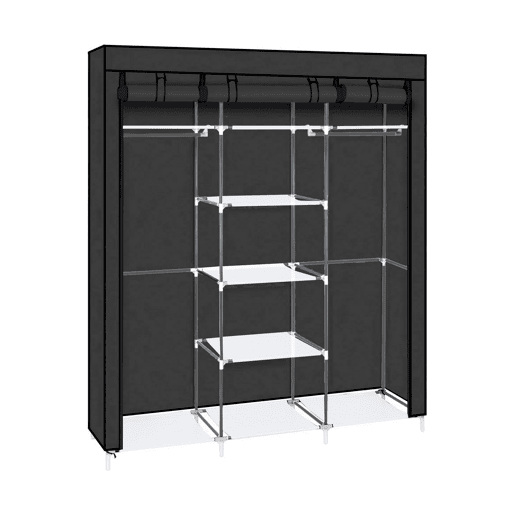 Guarda-roupa Tecido Nyana Home 170x150x45cm, 3 portas, 7 furos, 1 guarda-roupa Guarda-roupa Tecido Nyana Home 170x150x45cm, 3 portas, 7 furos, 1 guarda-roupa