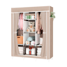 Armário Penteadeira Tecido Com Portas Zip e Bolsos Laterais Nyana Home Medidas 170x127x45cm