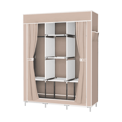 Armário Penteadeira Tecido Com Portas Zip e Bolsos Laterais Nyana Home Medidas 170x127x45cm Armário Penteadeira Tecido Com Portas Zip e Bolsos Laterais Nyana Home Medidas 170x127x45cm