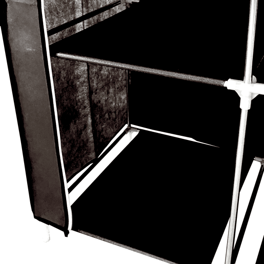 Armário Penteadeira Tecido Com Portas Zip Nyana Home Mede 170x130x45cm